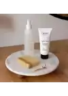 Akayev Mermer Beyaz 25 cm Ahşap Boncuk Ayaklı Sunumluk - Kahve ve Tatlı Sunumu - Yağ Standı