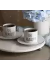 Akayev Mermer Beyaz 30 Cm Gümüş Boncuk Ayak Yuvarlak Sunumluk