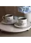 Akayev Mermer Beyaz 30 Cm Gümüş Boncuk Ayak Yuvarlak Sunumluk