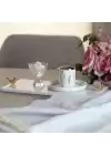 Akayev Mermer Beyaz 30x15 Cm Altın Kuş Sunum Tabağı