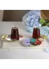 Akayev Mermer Beyaz 30x20 Cm Altın Ginkgo Sunum Tabağı