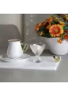Akayev Mermer Beyaz 30x20 Cm Altın Kuş Sunum Tabağı