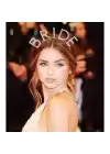 Bekarlığa Veda Kristal Taşlı Gümüş Bride Tacı