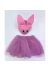 Çocuk Gösteri Kostümü Pembe Tavşan