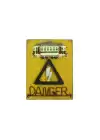 Danger Tehlike Metal Ahşap Levha