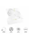 Decohandy  Pvc Yer Karosu 30x30cm 4lü Paket - Mermer Desenli Beyaz  0,36m2