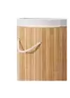 Decohandy Yuvarlak Bambu Kirli Sepeti