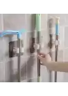 Duvara Monte Mop Ve Paspas Tutucu Gold