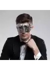 Gümüş Renk Antik Tarz Balo Maskesi