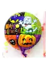 Halloween Örümcekli Kabaklı Folyo Balon 18 İnç