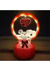 Işıklı Kırmızı I Love You Ayıcık