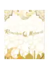 Kaligrafi Ramazan Süsü Gold - Ramadan Mubarak