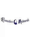 Kaligrafi Ramazan Süsü Lacivert - Ramadan Mubarak