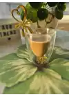 Kalpli Fiyonklu Gold Kahve Kaşığı 1 Adet
