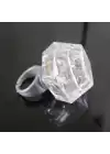 Kristal Tasarımlı Led Işıklı Gümüş Yüzük