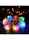 Kristal Tasarımlı Led Işıklı Gümüş Yüzük