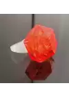 Kristal Tasarımlı Led Işıklı Kırmızı Yüzük