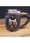 Kurt Kafası Tasarımlı Kupa Bardak