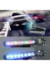 Led Çakar Lamba Seti Rgb Rüzgar Enerjili