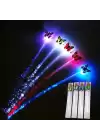 Led Fiber Optik Işıklı Kelebek Saç Klipsi