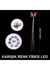 Led Fiber Optik Işıklı Kelebek Saç Klipsi
