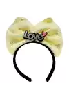 Led Işıklı Love Yazılı Fiyonk Taç