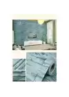 Mavi Tuğla 3d Duvar Kaıdı 3 Metre