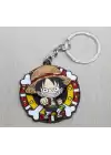 Metal Dönen Luffy Anahtarlık