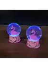 Mini Işıklı Flamingo Kar Küresi