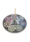 Obsidian Taşı 7 Çakra (chakra) Tasarımı Tütsülük