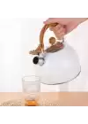 Paslanmaz Çelik Demlik Beyaz Renk