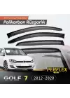 Perflex Polikarbon Kırılmaz Rüzgarlık V2 Düz Vw Golf 7 2012-2020