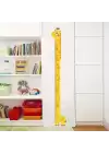 Sevimli Sarı Zürafa Boy Ölçüsü Sticker