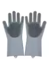 Sihirli Isıya Dayanıklı Silikon Çok Amaçlı Bulaşık Eldiven Fırçası Magic Gloves