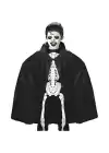Siyah Renk Yakalı Halloween Pelerini 90 Cm