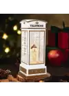Telefon Kulübeli Işıklı Müzikli Kar Küresi