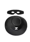 Zorro Şapka Maske Set Yetişkin