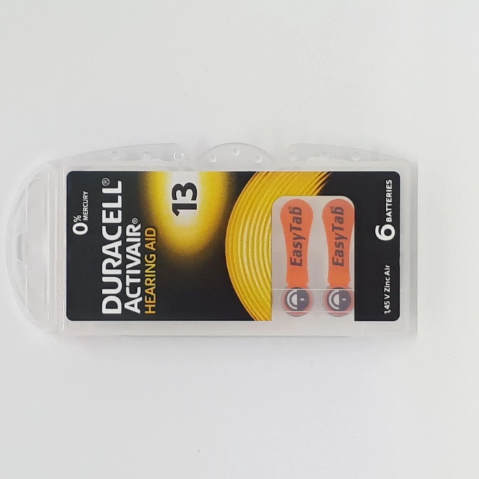Duracell 13 Numara İşitme Cihaz Pili Kulaklık Pili 6lı