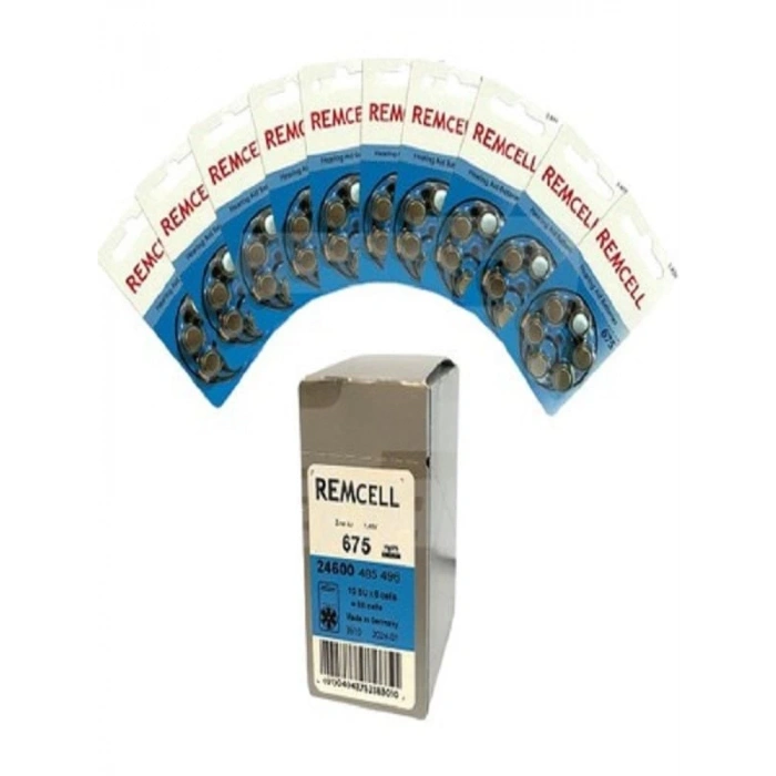 Remcell 675 Numara İşitme Cihaz Pili Kulaklık Pili 6lı Blister-10 PAKET