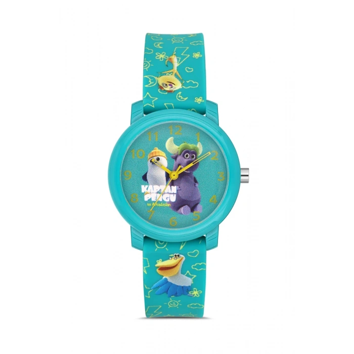 DAVID GUNER KAPTAN PENGU ÇOCUK SAATİ - YEŞİL - DG-8683LA-ZJ10