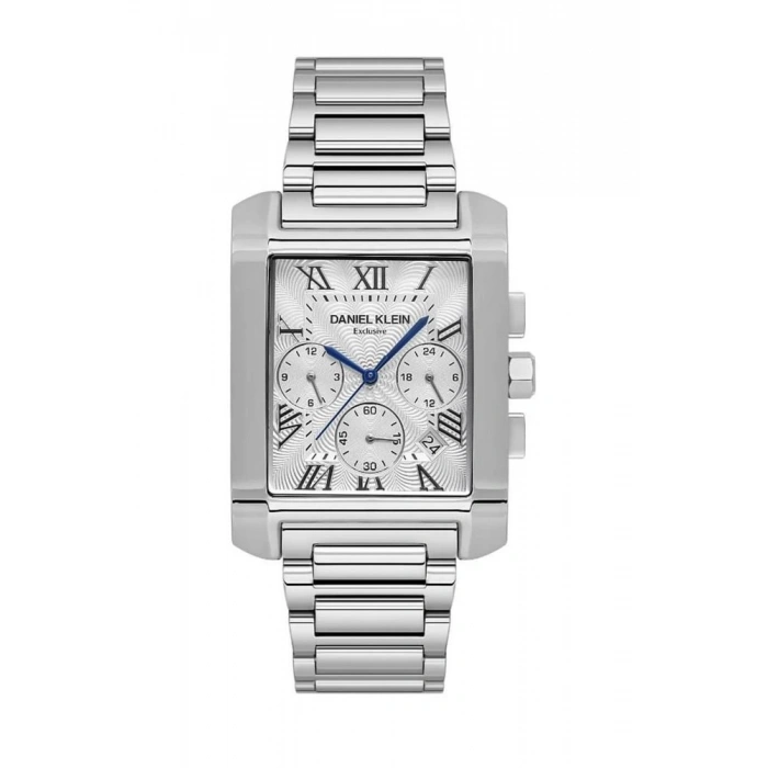 DKE.1.10679-1 Exclusive Tüm Fonksiyonları Aktif Dikdörtgen kasa Metalik gri Erkek Kol S