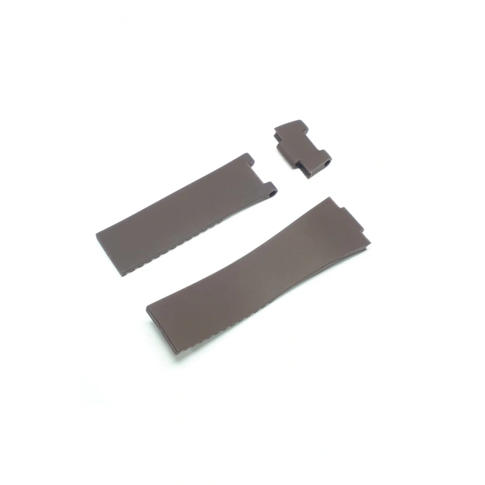 Ulysse Nardin Uyumlu Saat Kordonu Kayışı 3 Parça - Kahve