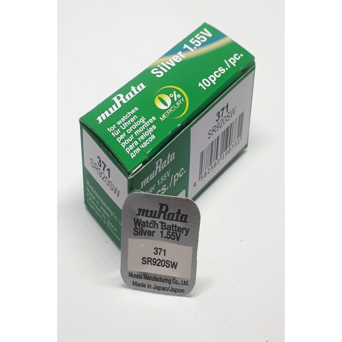 Murata Sony 371 SR920SW 1,55V Saat Pili - 10 ADET