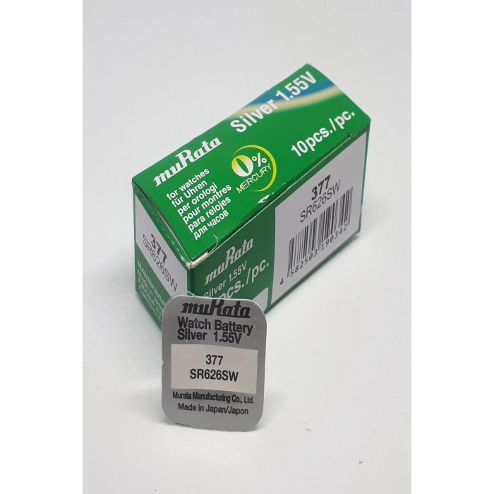 Murata Sony 377 SR626SW 1,55V Saat Pili - 10 ADET