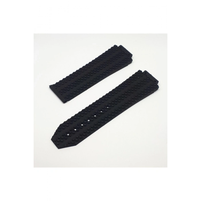Hublot Uyumlu Slikon Saat Kordonu Kayışı|Kilit 22MM - SİYAH
