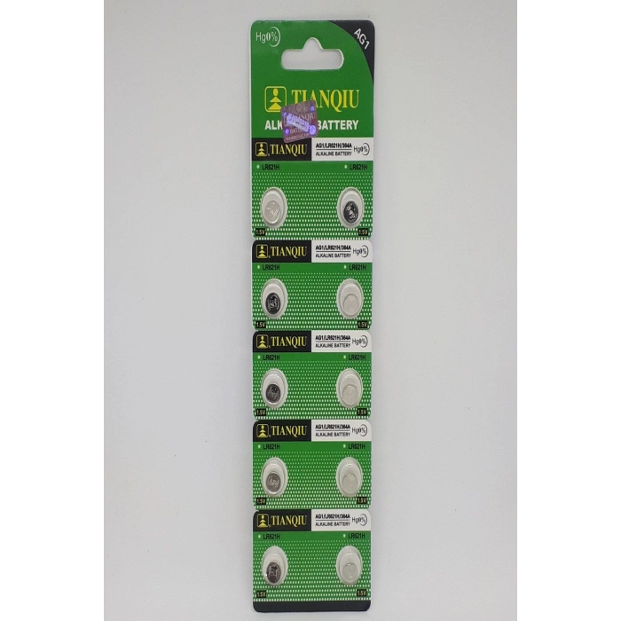Tianqiu Ag1-Lr621-364 1,55v Saat Pili - 10 ADET