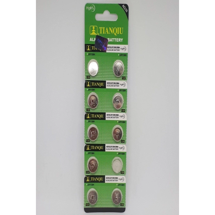 Tianqiu Ag10-Lr1130-389 1,55V Saat Pili - 10 ADET