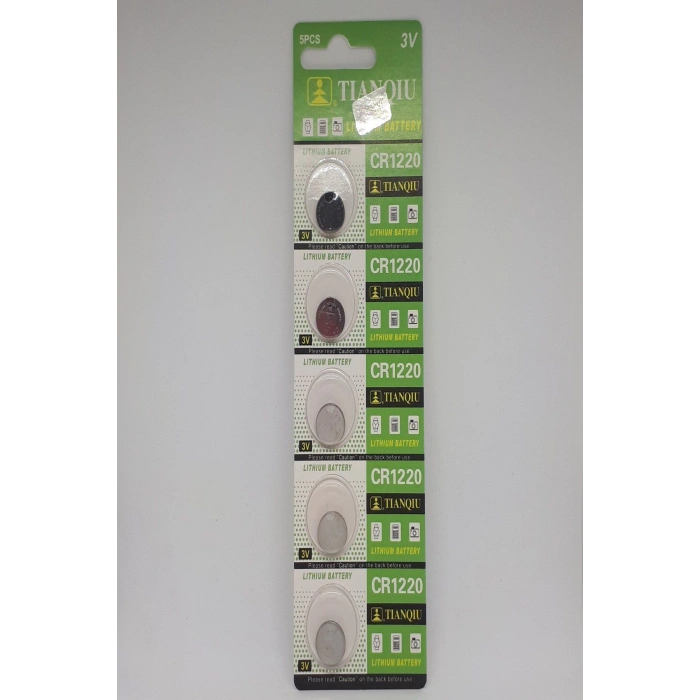Tianqiu Cr1220 3v Lithium Pil - 5 ADET