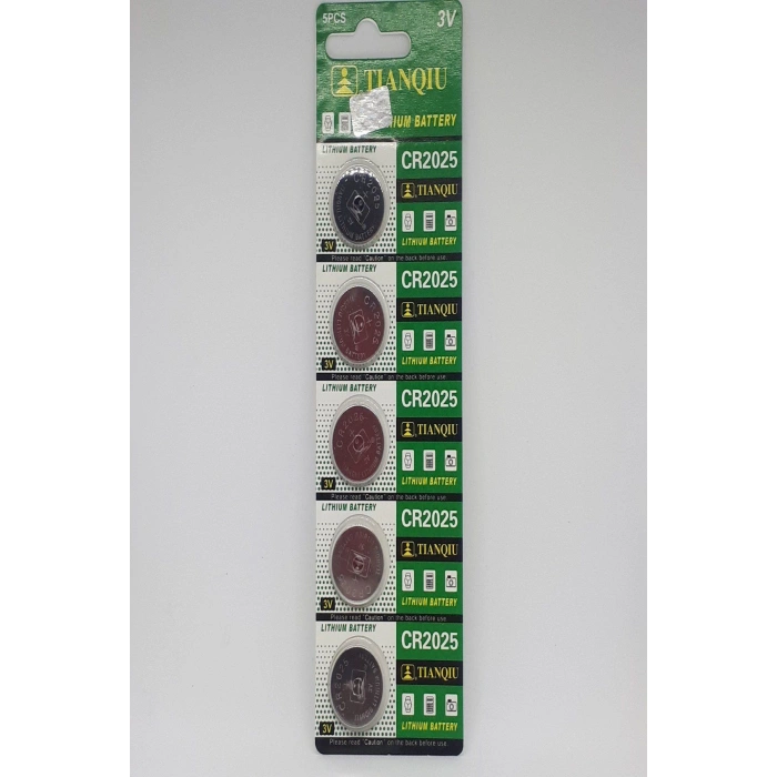 Tianqiu Cr2025 3v Lithium Pil - 5 ADET