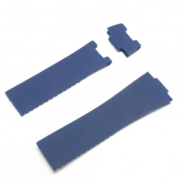 Ulysse Nardin Uyumlu Saat Kordonu Kayışı 3 Parça - Lacivert